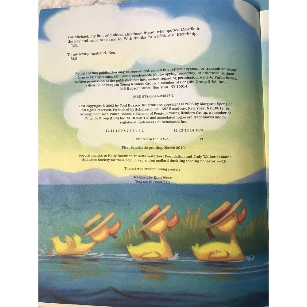 Dawdle Duckling By Toni Buzzeo-Set Of 4 Books & CD! VERY GOOD, Reading Center